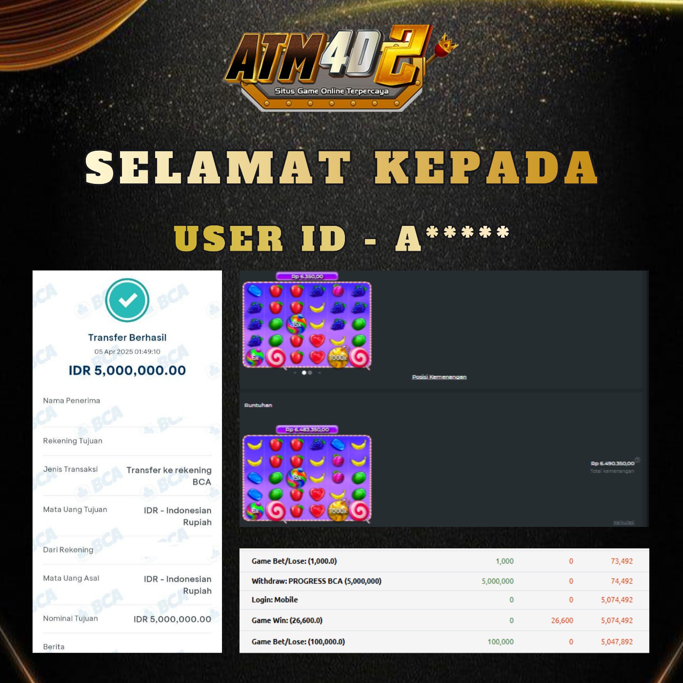 JACKPOT SLOT GACOR MAIN DI SWEET BONANZA X1000 05 APRIL 2025